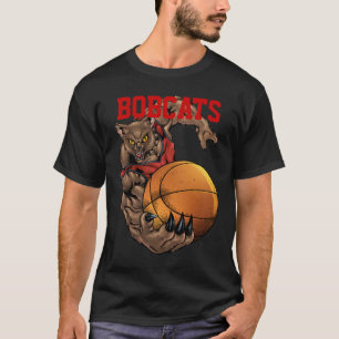 Bobcats Realistisch bobcat Basketbalteam T-shirt