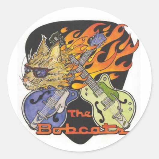 Bobcats Ronde Sticker (Voorkant)