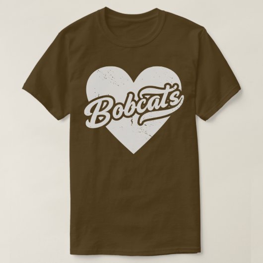  Bobcats School Spirit High School Mascotte T-shirt (Design voorkant)