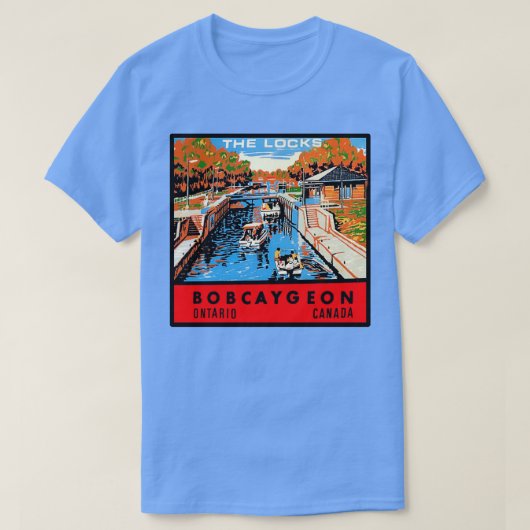 Bobcaygeon Ontario Vintage Travel T-shirt (Design voorkant)