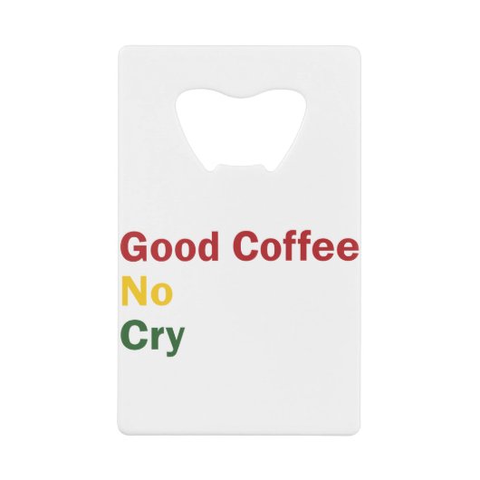 BobCoffee Creditkaart Flessenopener (Voorkant)