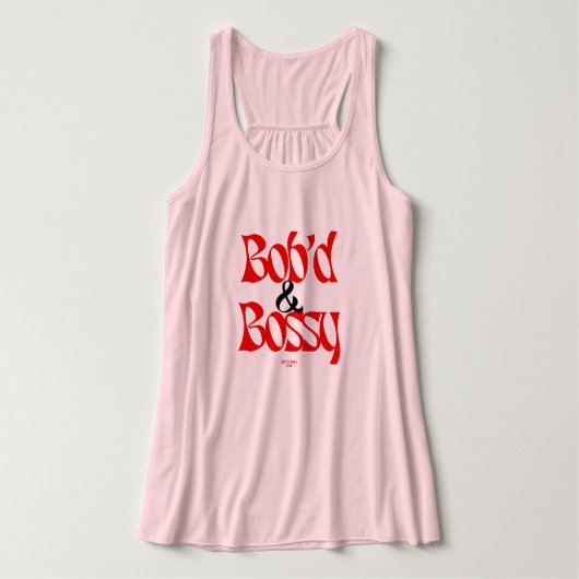 Bob'd & Bossy Cute Bob Kapsel Custom T-shirt (Design voorkant)