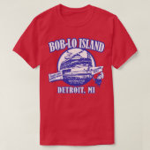 Boblo Island MI  verdrietig uiterlijk T-shirt (Design voorkant)