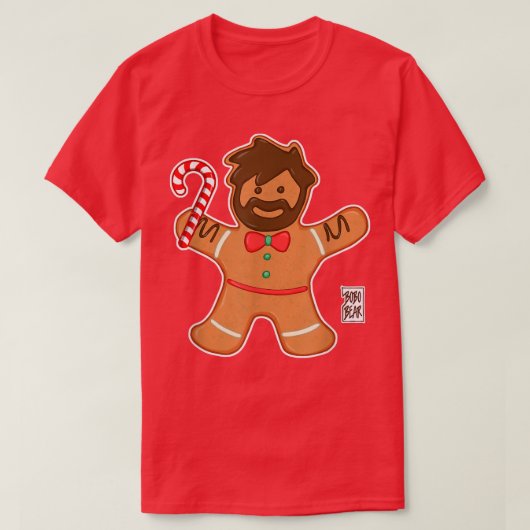 Bobo Bear - Gingerbread Bear - Christmas  T-shirt (Design voorkant)