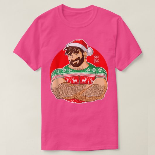 Bobo BearAdam houdt van kruistarms op kerst T-shirt (Design voorkant)