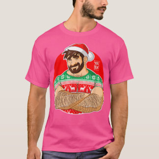 Bobo BearAdam houdt van kruistarms op kerst T-shirt