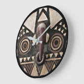 Bobo Bwa Hawk-masker - Ronde wandklok (Hoek)