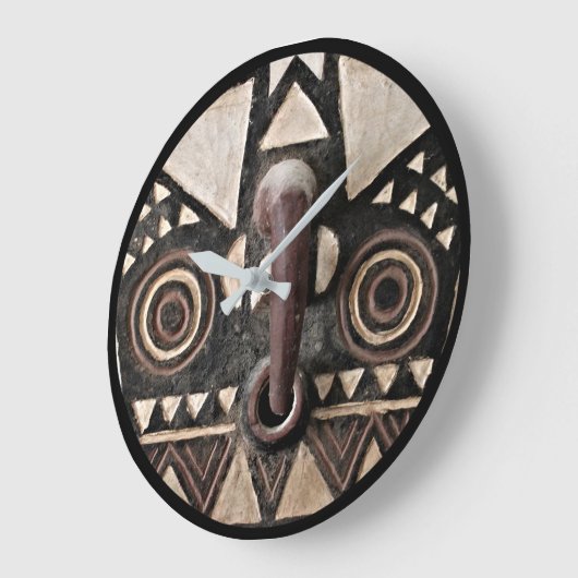 Bobo Bwa Hawk-masker - Ronde wandklok (Hoek)