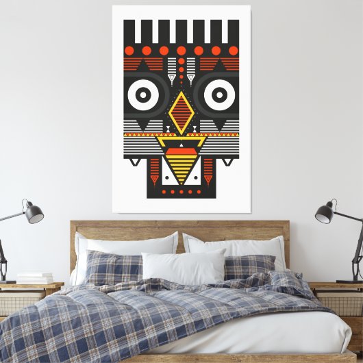 Bobo Bwa Mask Canvas Afdruk (Insitu (Slaapkamer))