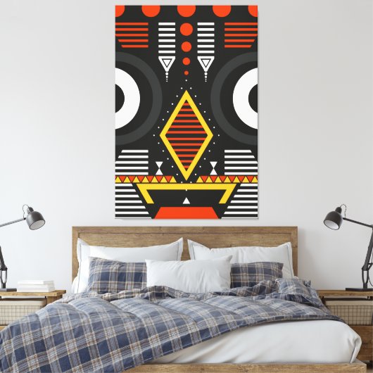 Bobo Bwa Tribal Canvas Afdruk (Insitu (Slaapkamer))