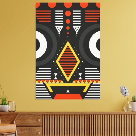 Bobo Bwa Tribal Canvas Afdruk (Insitu (Woonkamer))