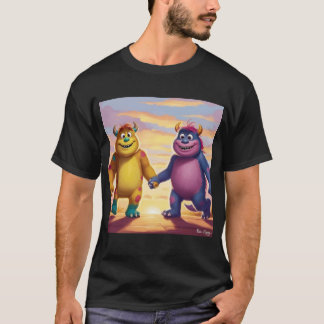 Bobo en Zippy: Heldere vrienden in een monsterwere T-shirt