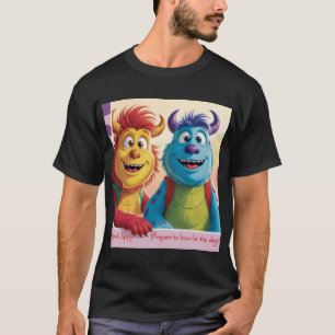Bobo en Zippy: Heldere vrienden in een monsterwere T-shirt