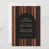 Bobo Flat Save The Date Trouwkaart Uniek (Achterkant)