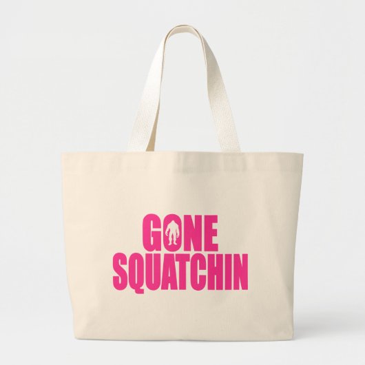   Bobo GONE SQUATCHIN Gear Finding Bigfoot Grote Tote Bag (Voorkant)