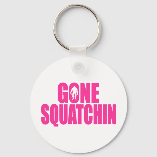 Bobo GONE SQUATCHIN Gear Finding Bigfoot Sleutelhanger (Voorkant)