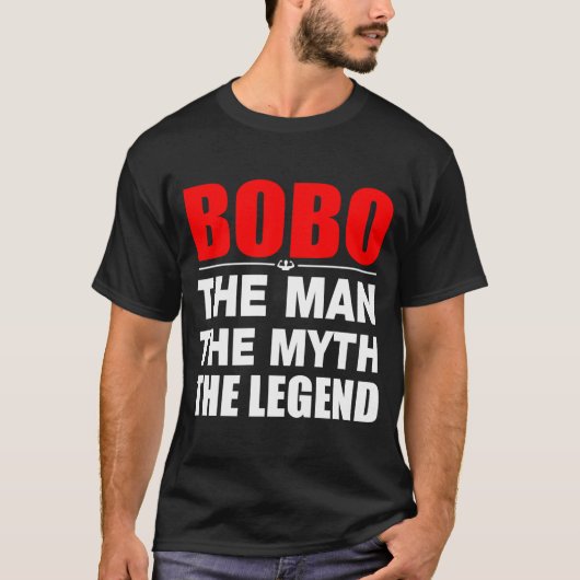 Bobo het Man de mythe de legende T-shirt (Voorkant)