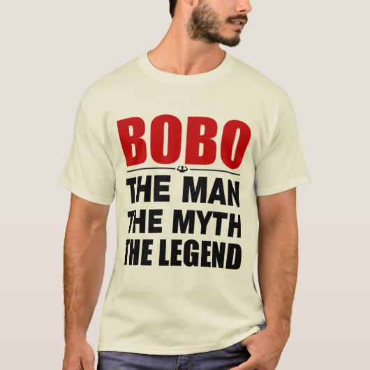 Bobo het Man de mythe de legende T-shirt (Voorkant)
