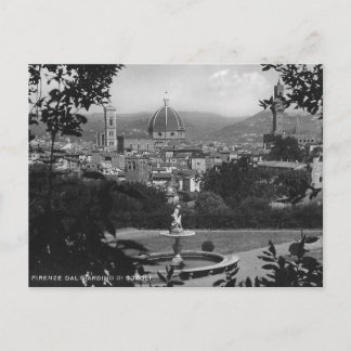 Boboli Gardens Florence Italië Briefkaart