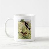 Bobolinks, Daisies en roze klaver Koffiemok (Links)