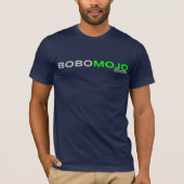 BoboMojo over de marine T-shirt (Voorkant)