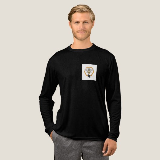 Bob's Bees Men's T-shirt Long sleeves (Voorkant)