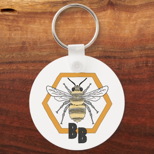 Bob's Bees Sleutelhanger Evil Smile Bee (Achterkant)