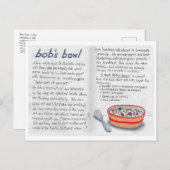 Bobs Bowl recept briefkaart (Voorkant / Achterkant)
