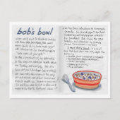 Bobs Bowl recept briefkaart (Voorkant)