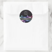 Bob's Bubble Wijnlabels Ronde Sticker (Tas)