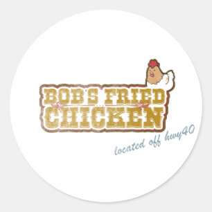 Bob's Fried Chicken Ronde Sticker