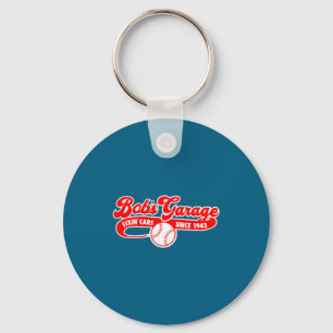Bobs Garage Honkbalteam Illustratie Sleutelhanger