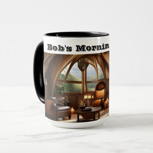 Bob's Morning Java Gepersonaliseerd Mok (Voorkant links)