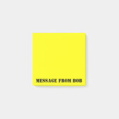 Bob's Notes Dayglow Yellow 3 X 3 (Voorkant)