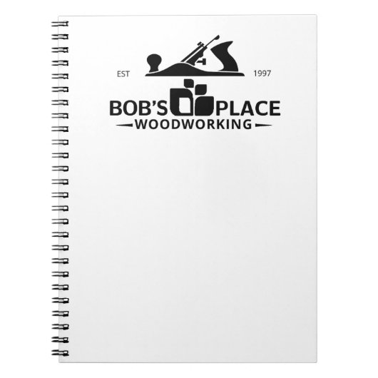 Bob's Place Woodworking Spiral Photo Notebook Notitieboek (Voorkant)