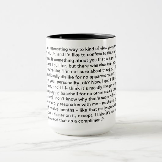 Bob's Super Long Vraag Coffee Mok (Midden)