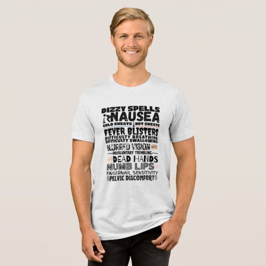 Bob's Symptomen Tri-Blend Shirt (Voorkant volledig)