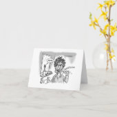 Bob's unhappy toothbrush kaart (Gele Bloem)