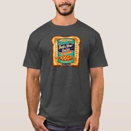 Bobs Your Uncle Retro Bonen op toast kunstwerk T-shirt