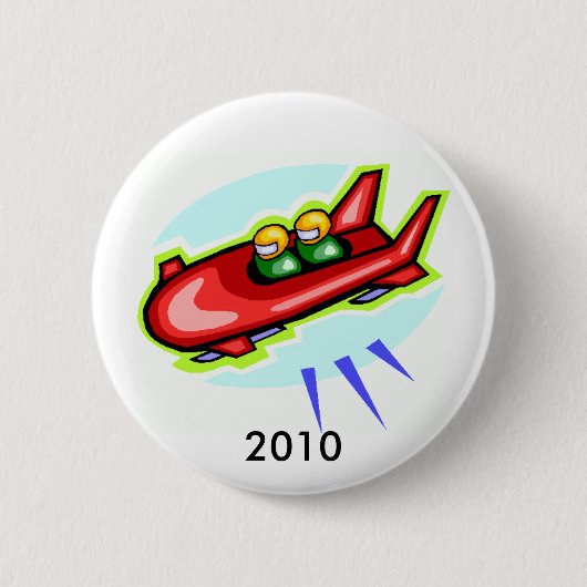 Bobsled, 2010 ronde button 5,7 cm (Voorkant)
