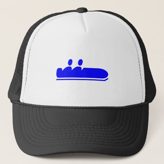 Bobsled - blauw trucker pet (Voorkant)
