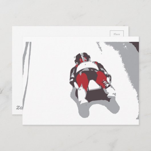 Bobsled Briefkaart (Voorkant / Achterkant)