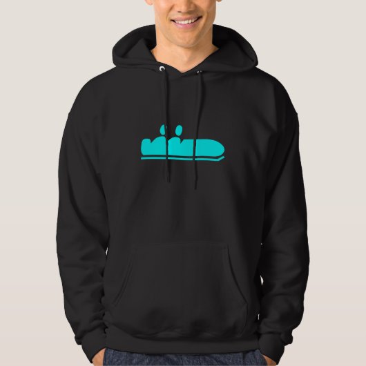 Bobsled - Cyaan Hoodie (Voorkant)