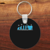 Bobsled Evo Winter Sports Fans Gift Sleutelhanger (Voorkant)