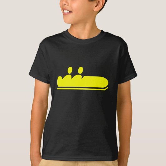 Bobsled - Geel T-shirt (Voorkant)