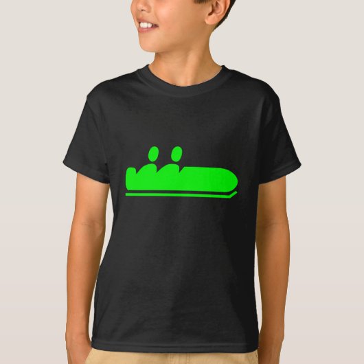 Bobsled - groen t-shirt (Voorkant)