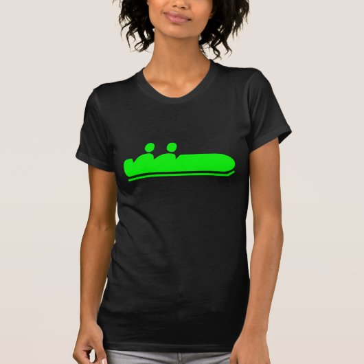 Bobsled - groen t-shirt (Voorkant)