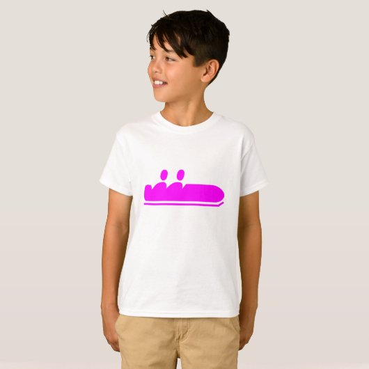 Bobsled - Magenta T-shirt (Voorkant volledig)