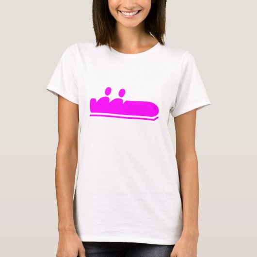 Bobsled - Magenta T-shirt (Voorkant)