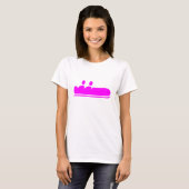 Bobsled - Magenta T-shirt (Voorkant volledig)